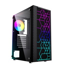 Gembird Fornax 2500 ARGB Gaming case per PC ATX Midi Tower retroilluminazione Nero