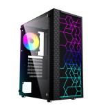 Gembird Fornax 2500 ARGB Gaming case per PC ATX Midi Tower retroilluminazione Nero