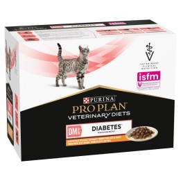 PURINA Pro Plan Veterinary Diets DM St/Ox Diabetes Management - cibo umido per gatti - 10 x 85g
