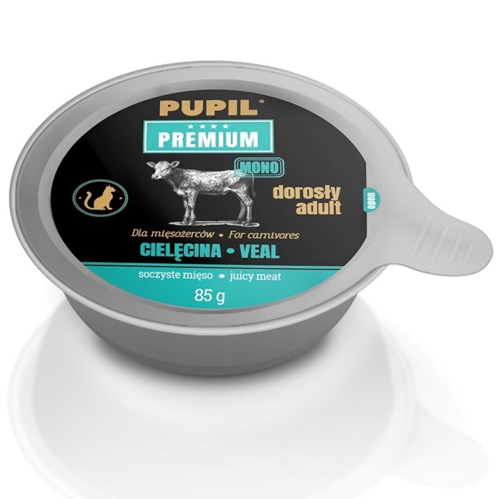 PUPIL Premium Adult vitello mono - cibo umido per gatti - 85g