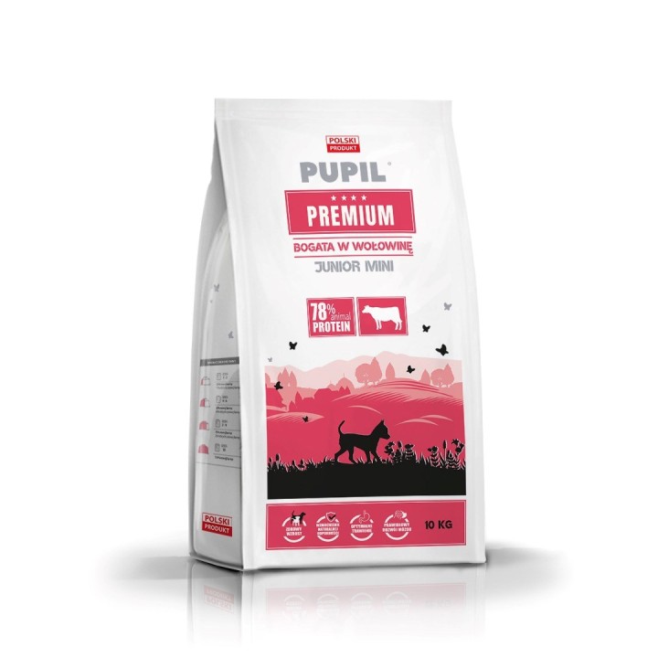 PUPIL Premium Junior Mini ricco di manzo - cibo secco per cani - 10kg