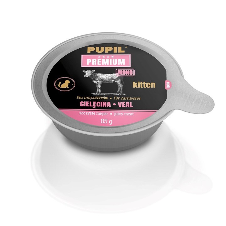 PUPIL Premium Kitten vitello mono - cibo umido per gatti - 85g