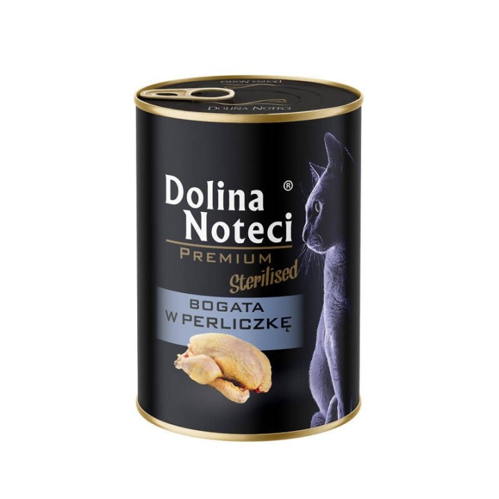 DOLINA NOTECI Premium Sterilizzato ricco di faraona - cibo umido per gatti - 400g