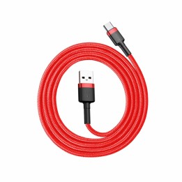 Baseus 6953156278219 cavo cellulare rosso 1 m USB A USB C