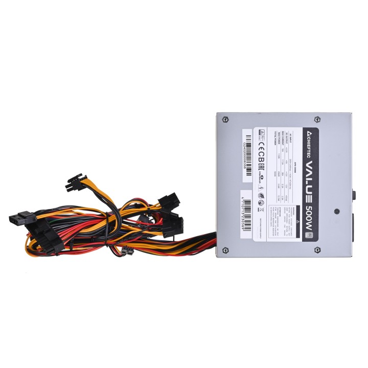Chieftec Value APB-500B8 alimentatore 500 W 20+4 pin ATX ATX argento