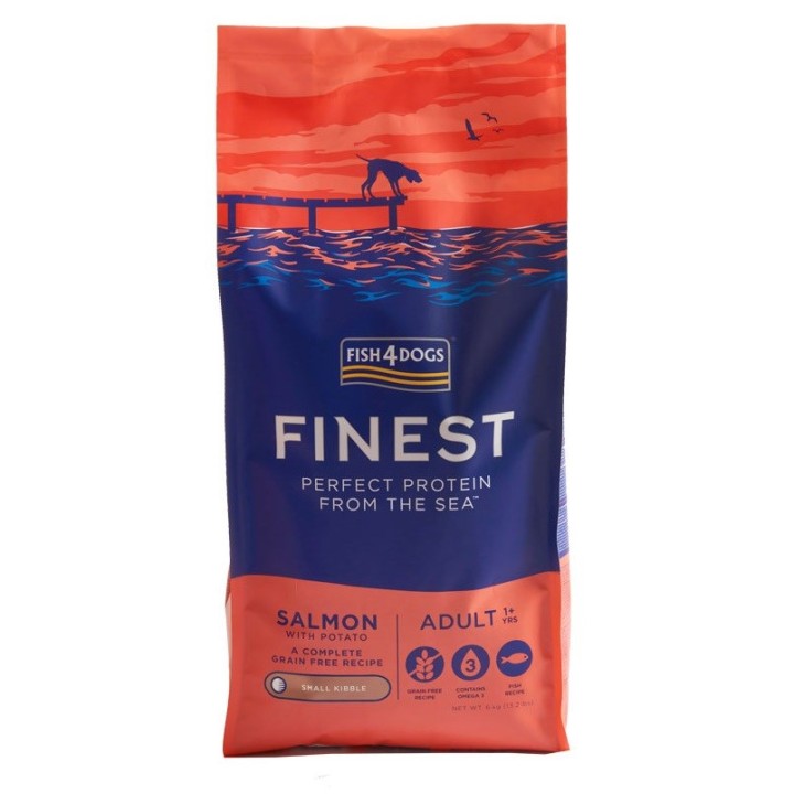 FISH4DOGS Finest Small breed Salmone - cibo secco per cani - 6kg