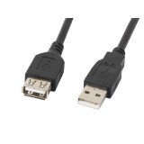 Lanberg CA-USBE-10CC-0007-BK USB cavo USB 2.0 0.7 m USB A nero