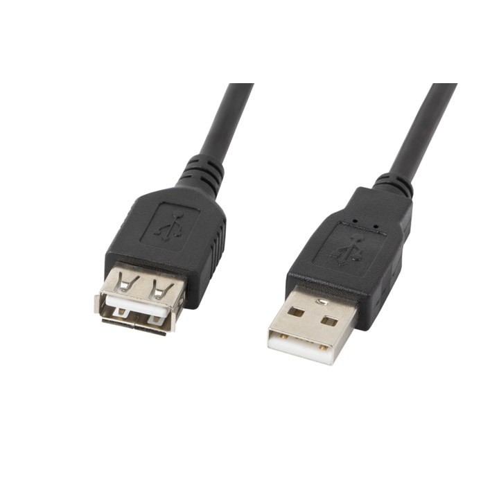 Lanberg CA-USBE-10CC-0007-BK USB cavo USB 2.0 0.7 m USB A nero