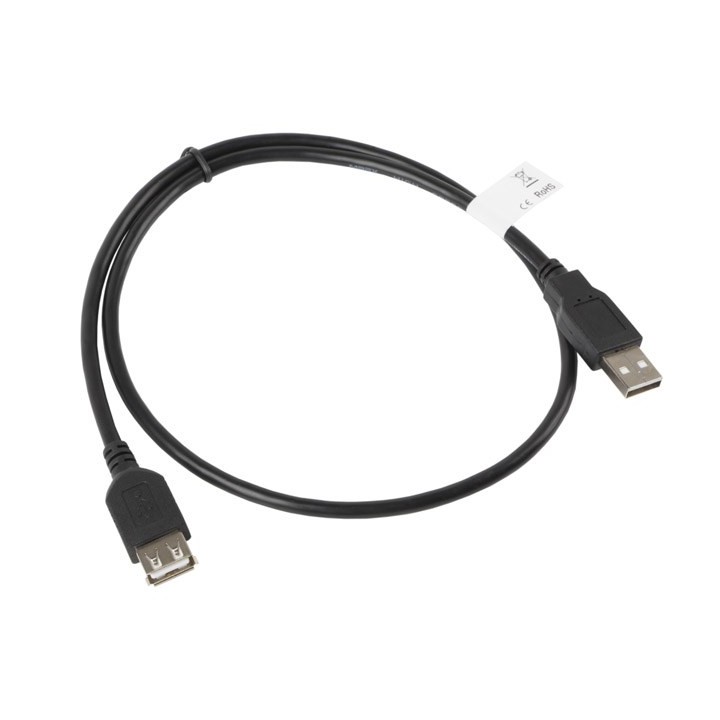 Lanberg CA-USBE-10CC-0007-BK USB cavo USB 2.0 0.7 m USB A nero