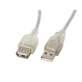 Lanberg CA-USBE-12CC-0018-TR USB cavo 1.8 m USB 2.0 USB A trasparente
