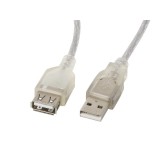 Lanberg CA-USBE-12CC-0018-TR USB cavo 1.8 m USB 2.0 USB A trasparente
