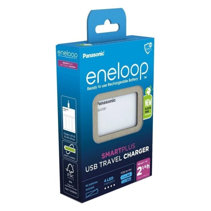 USB caricabatterie PANASONIC Eneloop Smartplus BQ-CC87 (BQ-CC87USB)