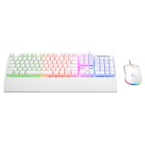 RAMPAGE FORTUNA GAMING SET TASTIERA CON MOUSE PAD E MOUSE Bianco
