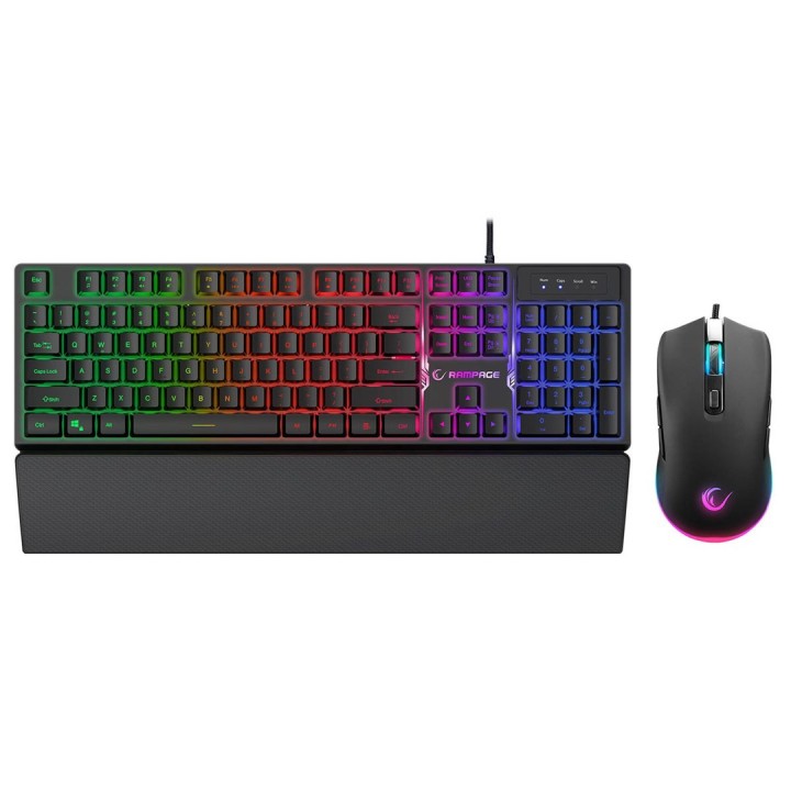 RAMPAGE FORTUNA GAMING SET TASTIERA CON MOUSE PAD E MOUSE