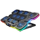 RAMPAGE GAMING GLACIER LAPTOP COOLING STAND nero