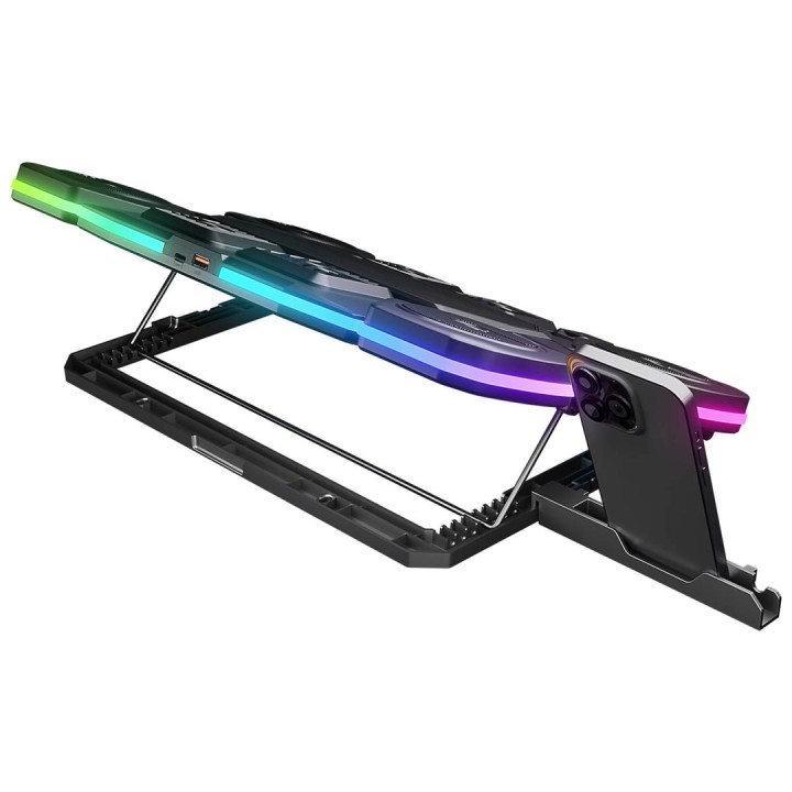 RAMPAGE GAMING GLACIER LAPTOP COOLING STAND nero