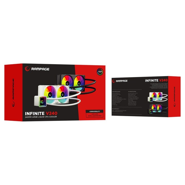 RAMPAGE INFINITE V240 KIT RAFFREDDAMENTO A LIQUIDO Nero