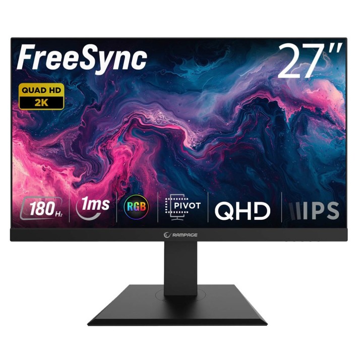 RAMPAGE MIRACLE Monitor Gaming 27 pollici 180Hz 1ms QHD 2K