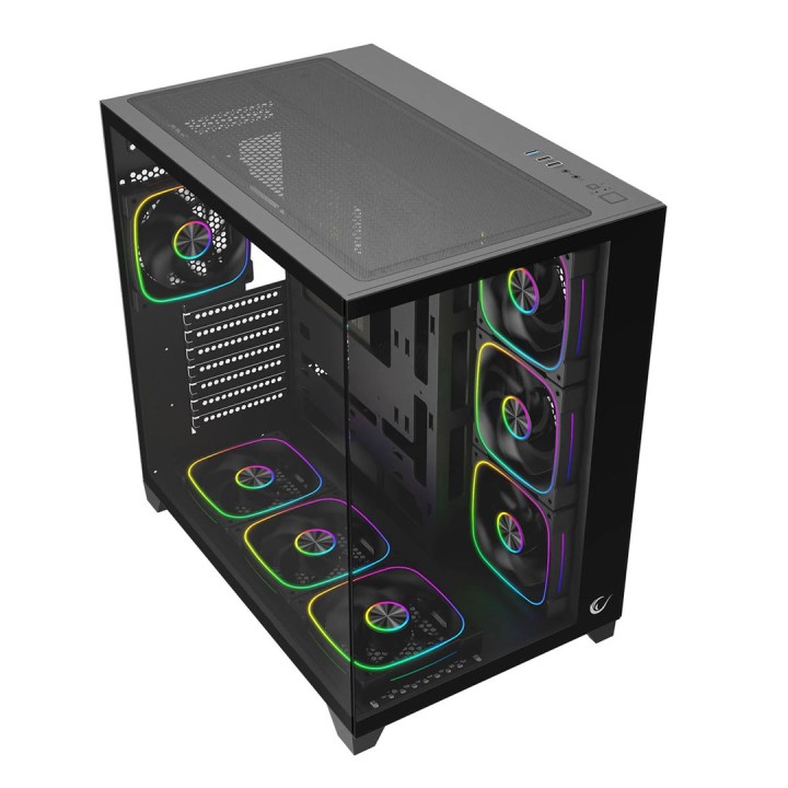 RAMPAGE PC CASE CON VETRO TEMPERATO nero