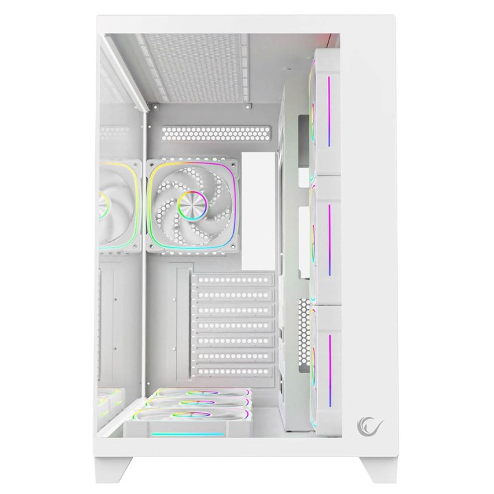 RAMPAGE PC CASE CON VETRO TEMPERATO bianco