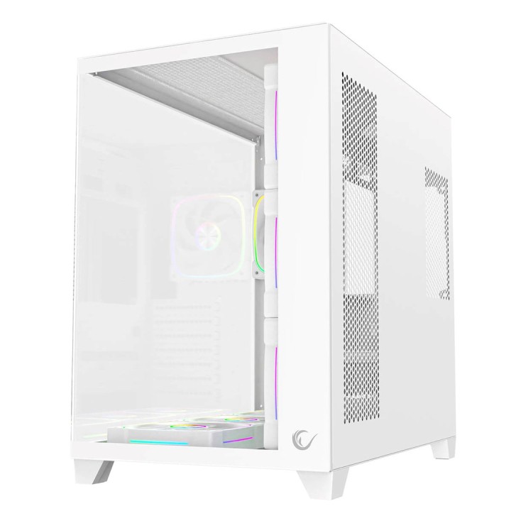 RAMPAGE PC CASE CON VETRO TEMPERATO bianco