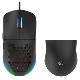 RAMPAGE MOUSE GAMING CON CAVO 12800DPI BLINK BLACK