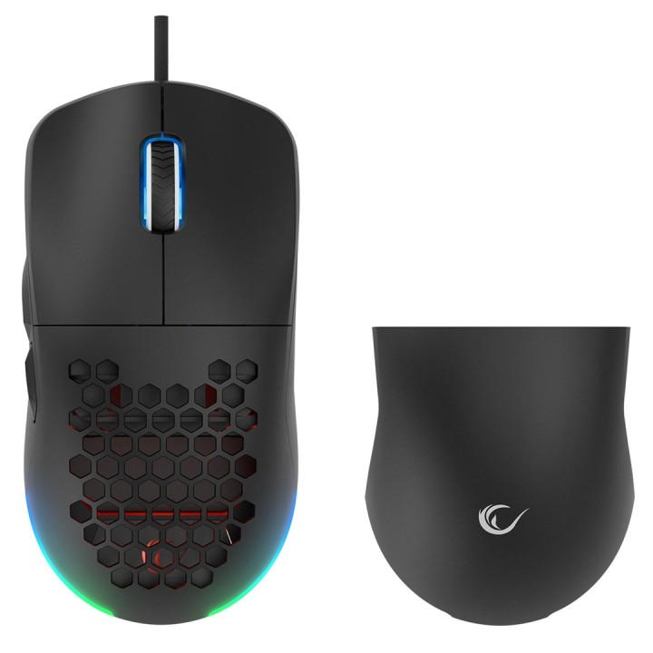 RAMPAGE MOUSE GAMING CON CAVO 12800DPI BLINK BLACK