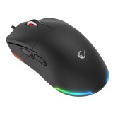 RAMPAGE MOUSE GAMING CON CAVO 12800DPI BLINK BLACK