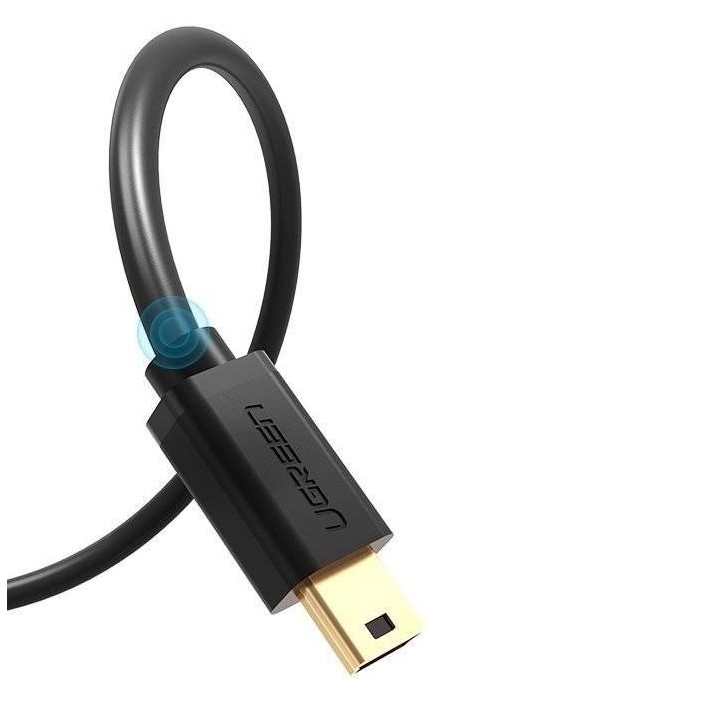 Ugreen USB cavo - mini USB 480 Mbps 3 m US132 (nero)