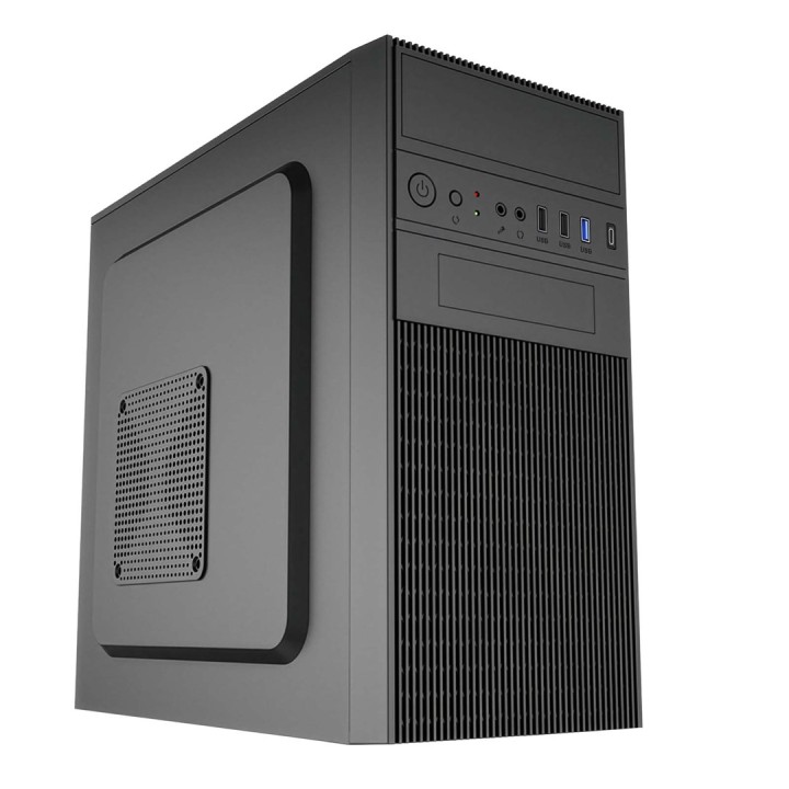 Akyga Obudowa Micro ATX AK19BK USB-C + USB 3.0 + 2x USB 2.0 nera senza PSU Micro Tower Nero