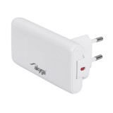 Akyga USB Ladegerät 65 W USB-C® USB-A Bianco Cuffie Telefono mobile Tablet Telefono Universale Altoparlante portatile Stampante 