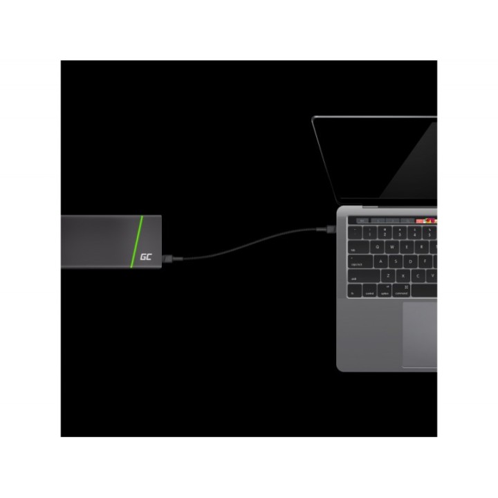Green Cell KABGC31 USB cavo USB 2.0 0.3 m USB C Nero