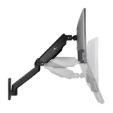 Maclean MC-332 Supporto a Parete per Monitor a Doppio Braccio 17-32 9kg max Supporto Schermo Computer