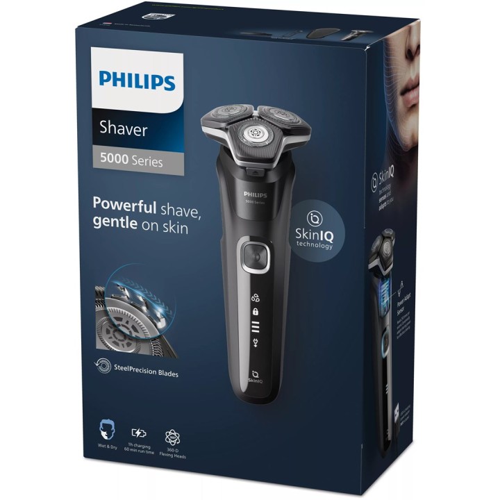 Philips SHAVER Serie 5000 S5898/35 Rasoio elettrico bagnato e asciutto con 2 accessori