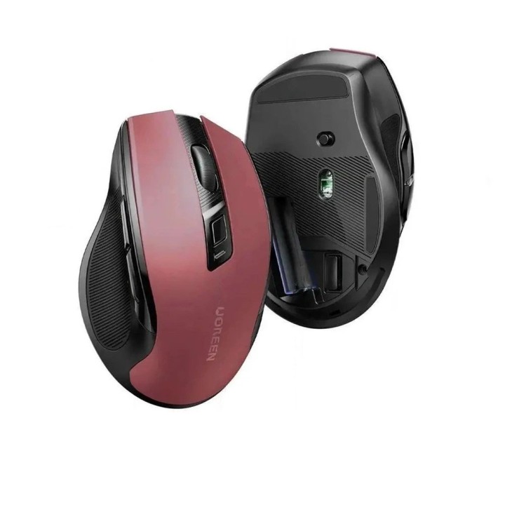 Ugreen MU006 mouse ottico wireless USB 2.4 GHz / Bluetooth 5.0 4000 DPI – rosso