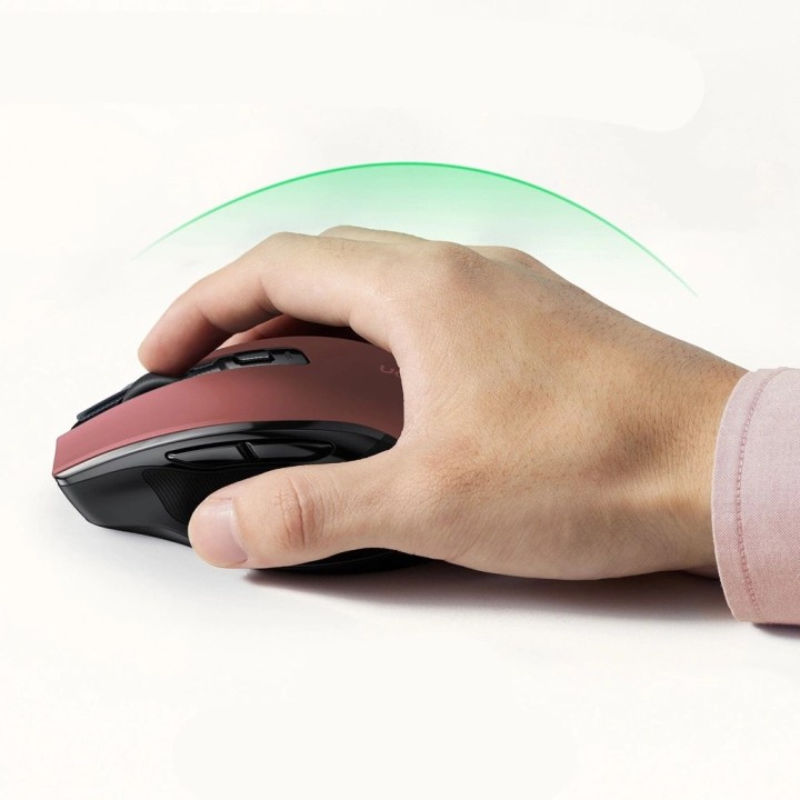 Ugreen MU006 mouse ottico wireless USB 2.4 GHz / Bluetooth 5.0 4000 DPI – rosso