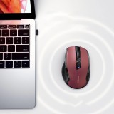 Ugreen MU006 mouse ottico wireless USB 2.4 GHz / Bluetooth 5.0 4000 DPI – rosso