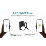 XD Connects Bike Finder Campanello Bici Dual con Localizzatore – Apple & Android Find (IPX6) P301.1401