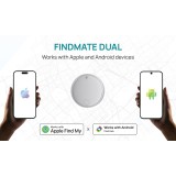 XD Connects FindMate Localizzatore Dual RCS resistente all'acqua – Apple Find My & Android Find Hub (IPX5) P301.6203