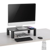 Ergo Office ER-415 Supporto monitor ripiano ricarica wireless Qi regolabile 17 - 32 20kg caricabatterie a induzione