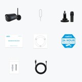 Reolink telecamera di sicurezza esterna a batteria Argus Series B320-B - 3MP con rilevamento persone/veicoli e audio bidireziona