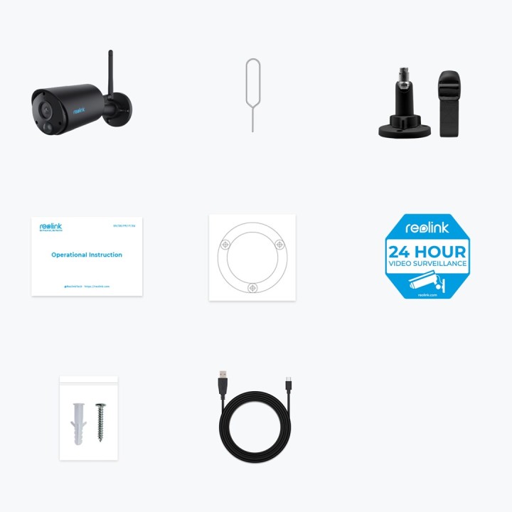 Reolink telecamera di sicurezza esterna a batteria Argus Series B320-B - 3MP con rilevamento persone/veicoli e audio bidireziona