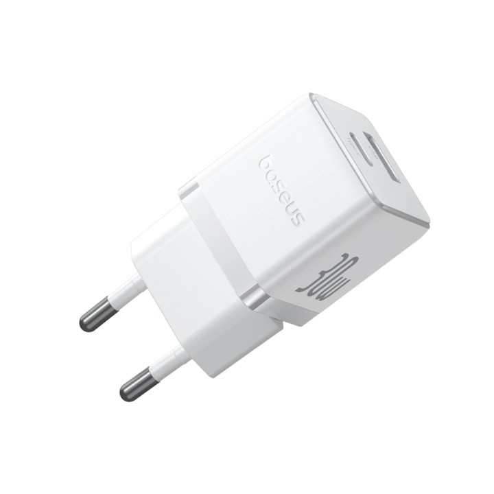 Caricabatterie da parete Baseus Palm 30W USB-C USB-A bianco