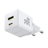 Caricabatterie da parete Baseus Palm 30W USB-C USB-A bianco