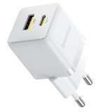 Caricabatterie da parete Baseus Palm 30W USB-C USB-A bianco