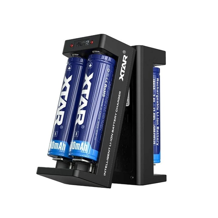 Caricabatterie Li-ion 18650 USB-C - 2 slot