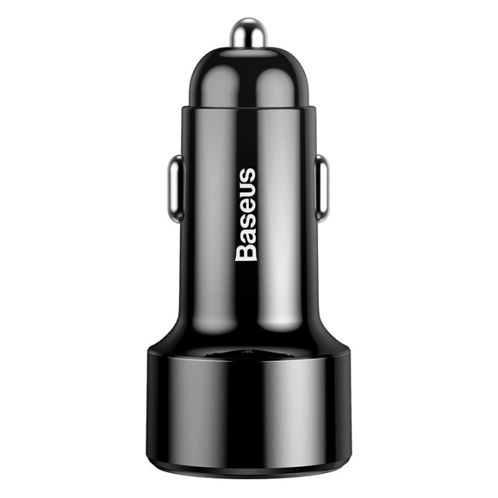 Baseus caricabatterie per auto Magic Series 1x USB-A 1x USB-C PD 3.0 QC 4.0+ 45W nero