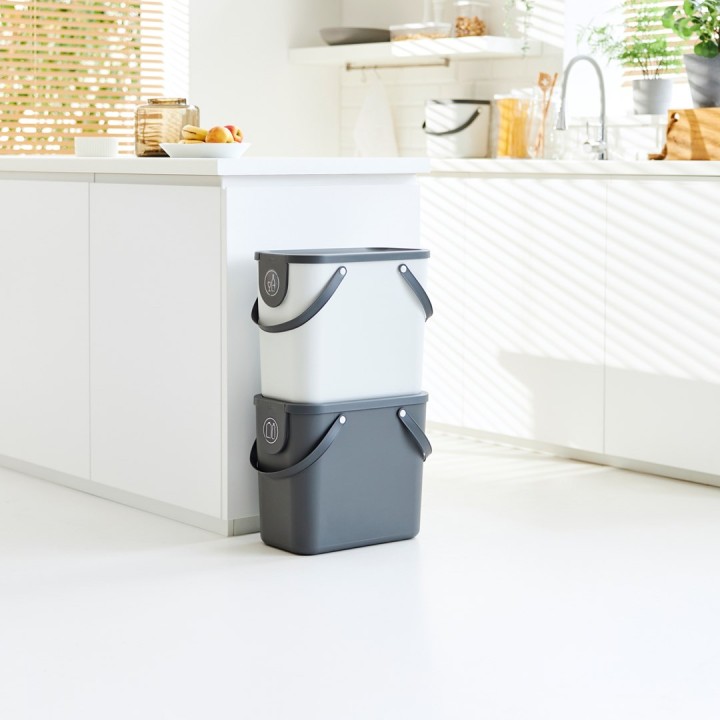 ROTHO Albula antracite - contenitore raccolta differenziata - 25l