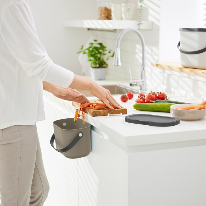 ROTHO Albula Cappuccino - contenitore raccolta differenziata - 3 2l
