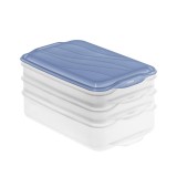 ROTHO Rondo Horizon blu - contenitore per conservazione alimenti - 2 x 0 75l 1 x 1 35l